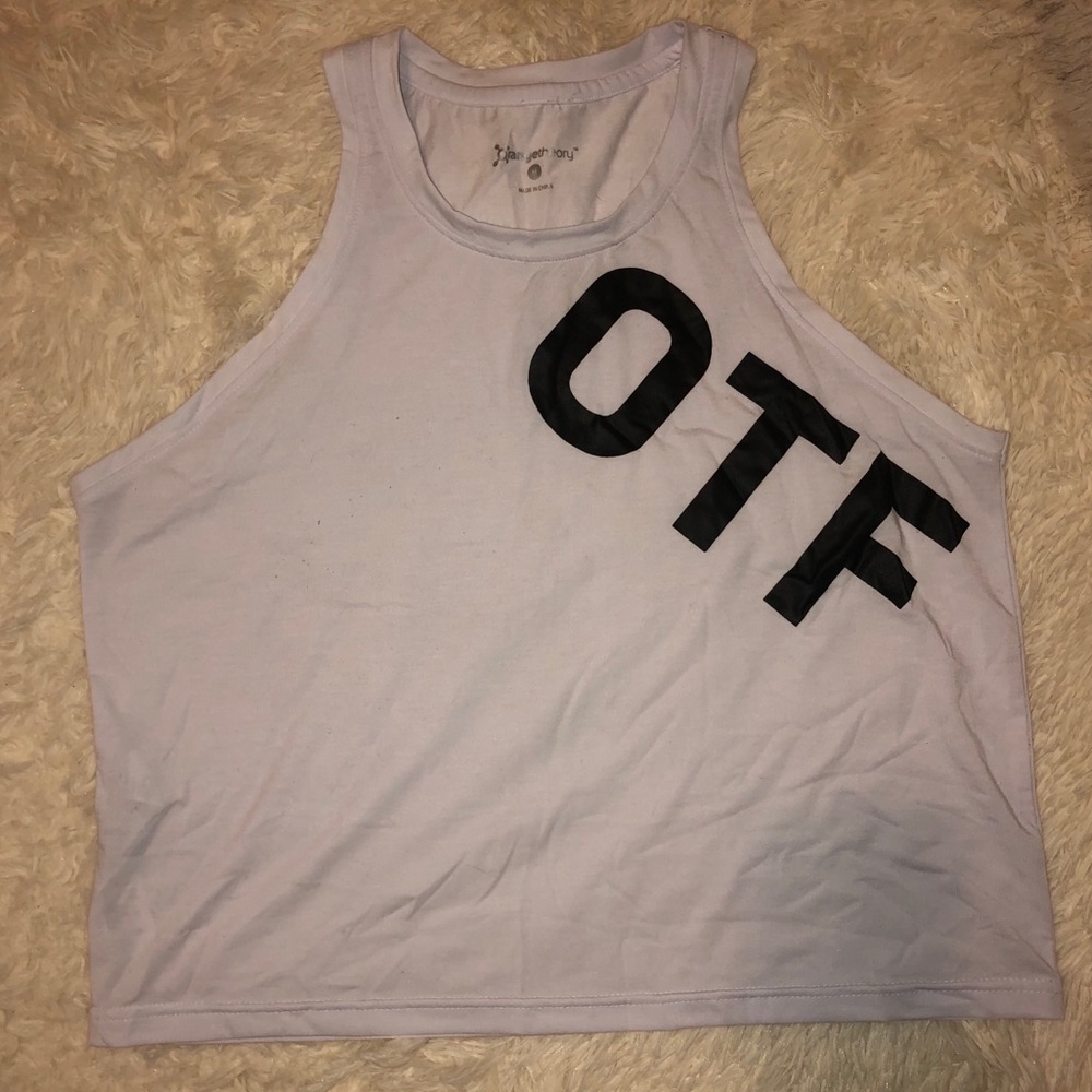 OTF WHITE CROP TANK